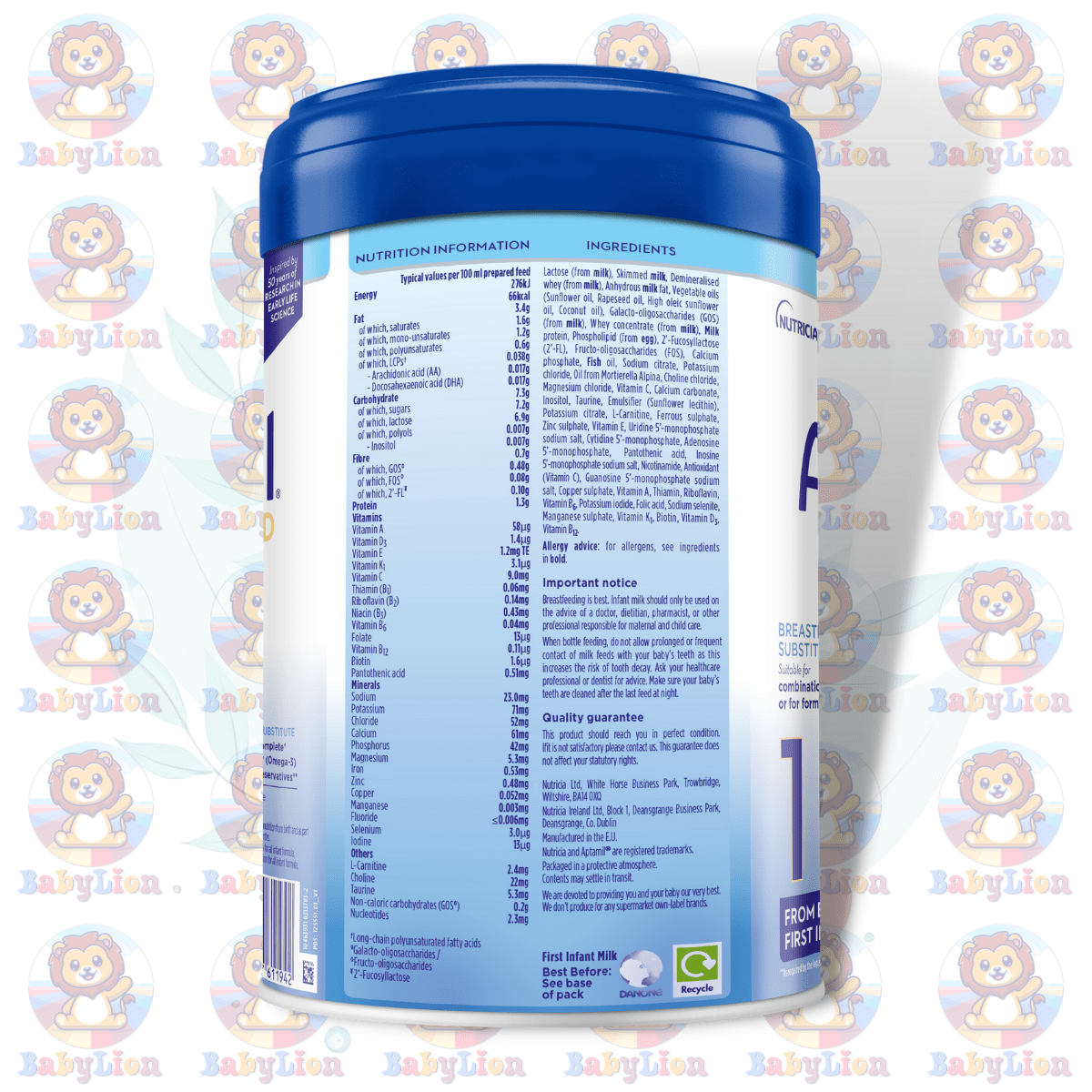 Aptamil Advanced Stage 1 - First Infant Milk 800G Image 02 Aptamil Advanced Stage 1 - First Infant Milk - 800G In Bangladesh - Nutritious Baby Formula For Healthy Growth - Rich In Vitamins &Amp; Minerals - Image 2