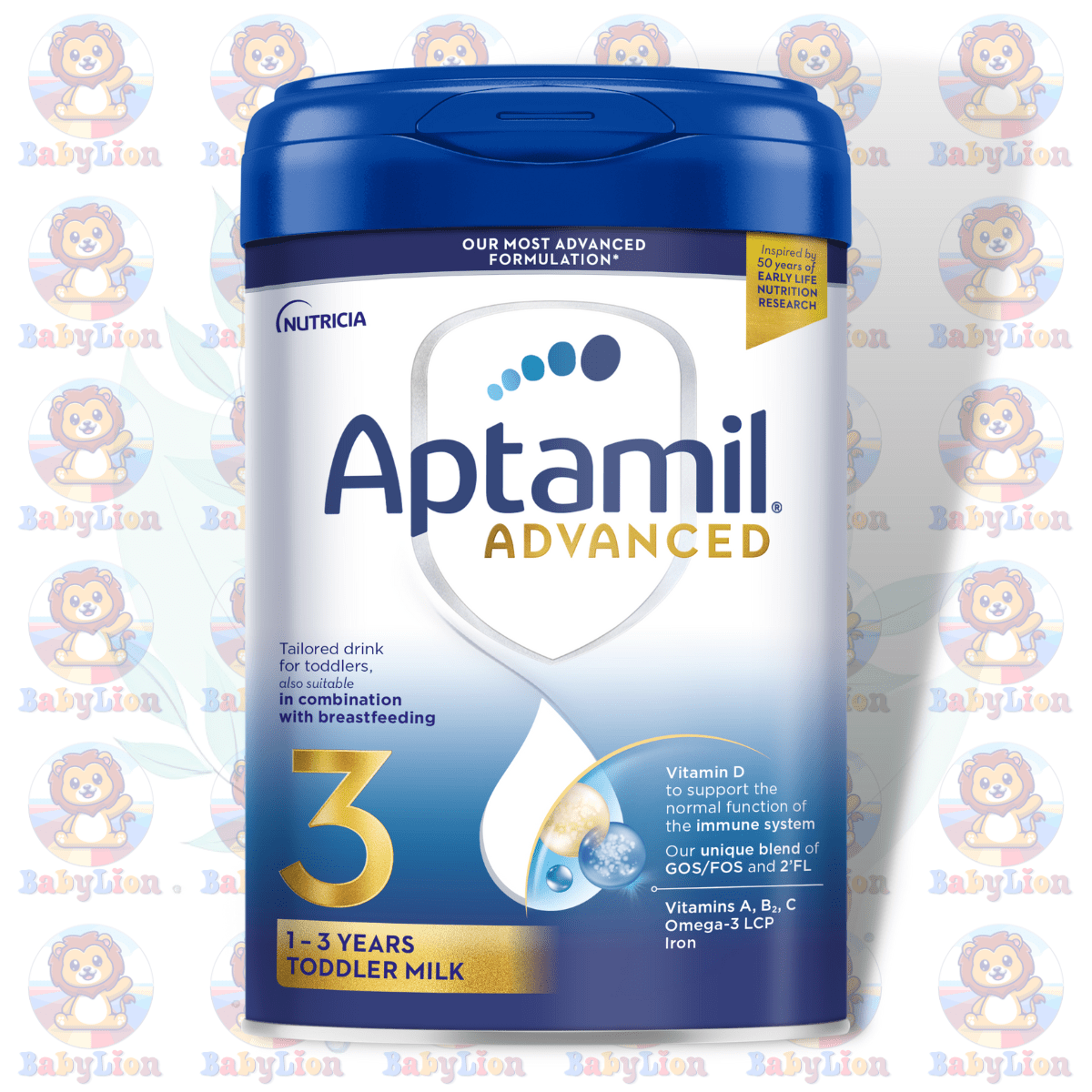 Aptamil Advanced Stage 3 - Toddler Milk 800G Image 01 Aptamil Advanced Stage 3 - Toddler Milk - 800G - Nutritional Formula With Gos/Fos And 2'Fl For 1-3 Years - Image 1