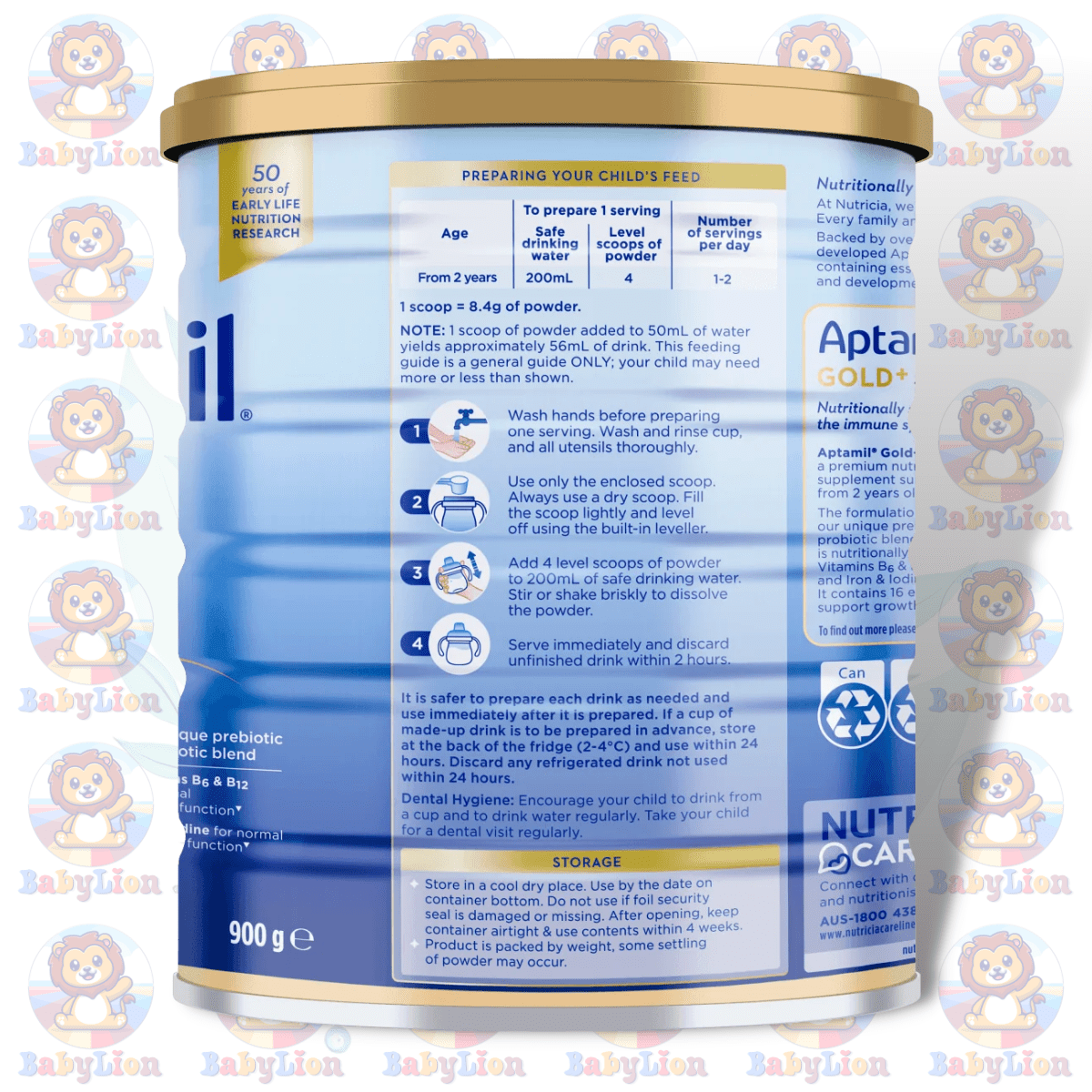 Aptamil Gold+ 4 Junior Nutritional Formula - 900G Image 04 Aptamil Gold+ 4 Junior Nutritional Formula - 900G - Essential Vitamins &Amp; Minerals For Toddlers - Image 4