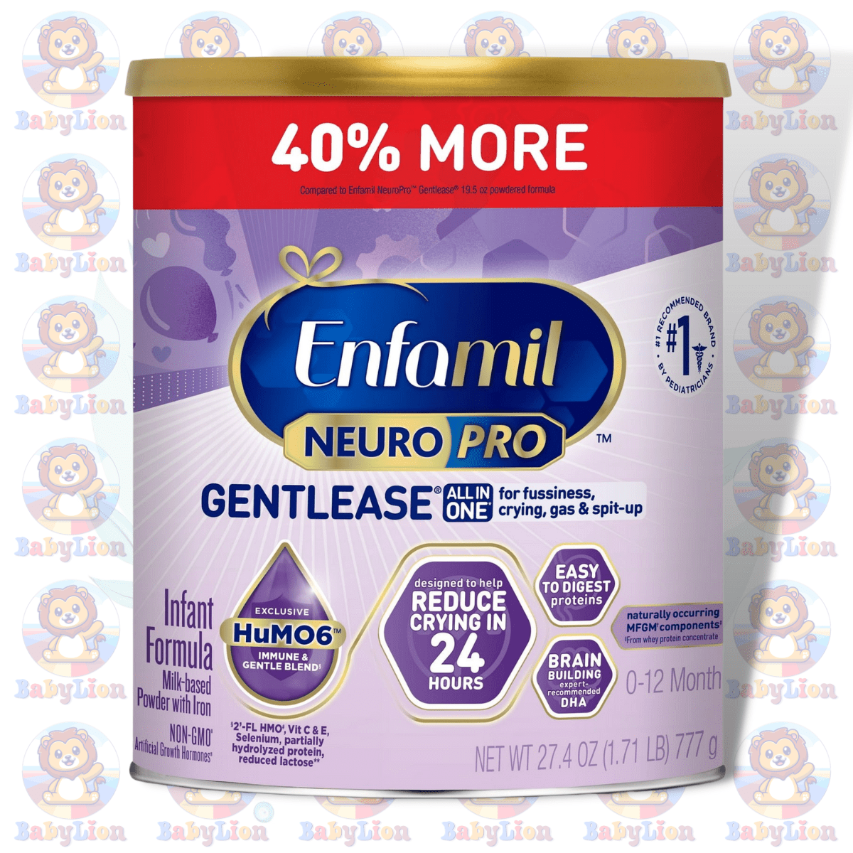 Enfamil Neuropro Gentlease Infant Formula - 777G Image 01 Enfamil Neuropro Gentlease Infant Formula - 777G Can - All In One For Fussiness, Gas, And Crying Relief - Image 1