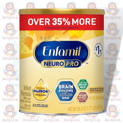 Enfamil NeuroPro Infant Formula - 802g Can - Brain-Building Nutrition with Omega-3, DHA, HuMO6 Immune Blend - for Immune Support