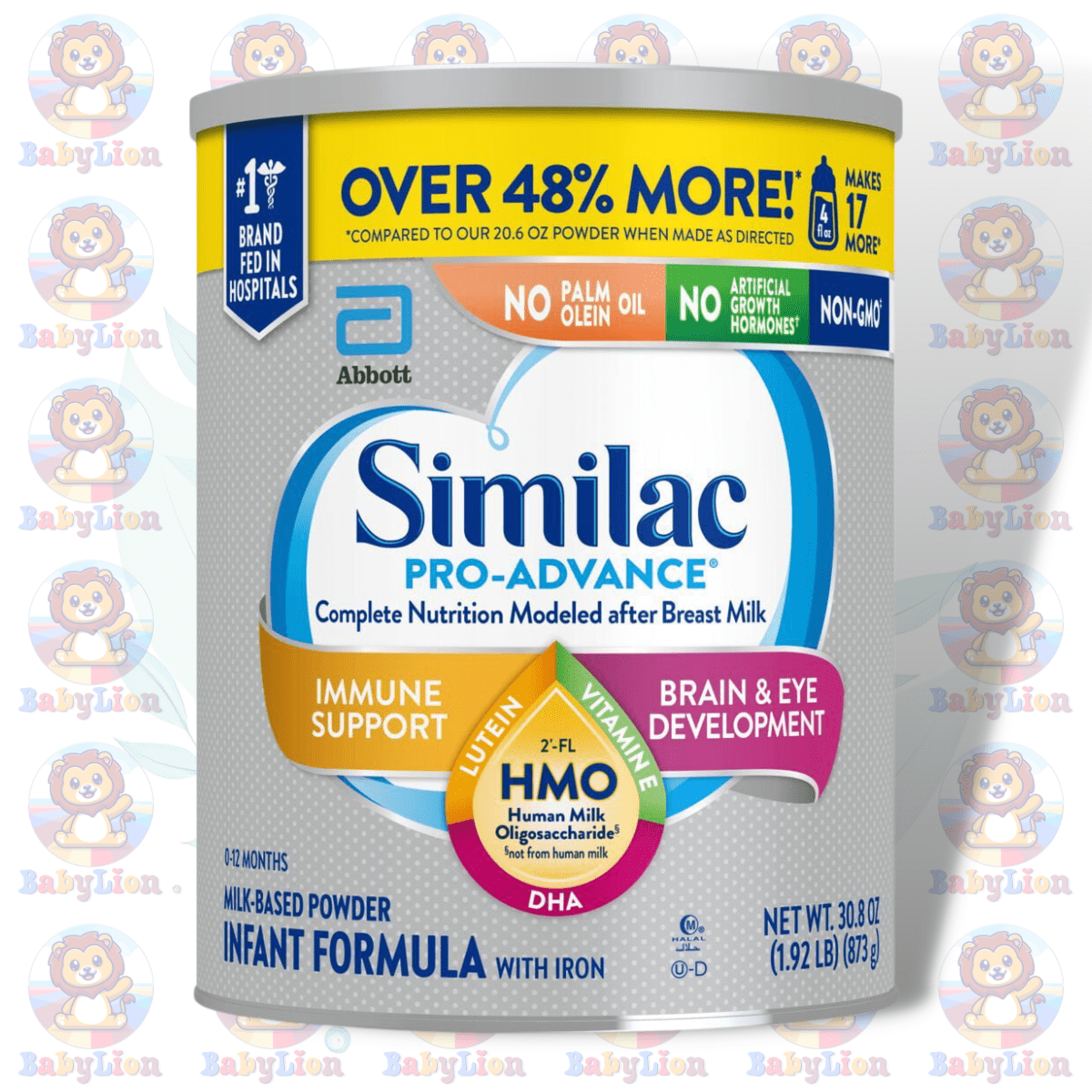 Similac Pro-Advance - Powder Baby Formula - 873G Image 01 Similac Pro-Advance Infant Formula - 873G - Immune &Amp;Amp; Growth Support With Iron, 2′-Fl Hmo, Dha, Lutein, Vitamin E - Image 1