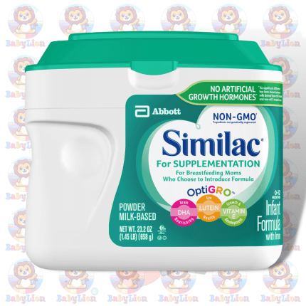 Similac for Supplementation Infant Formula - 658g Tub - with OptiGRO - DHA, Lutein & Vitamin E - Supports Brain & Eye Development for Breastfed Babies