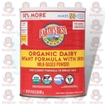 Earth's Best Organic Dairy Infant Formula with Iron - 907g - Omega DHA & ARA - for Infants 0-12 Months