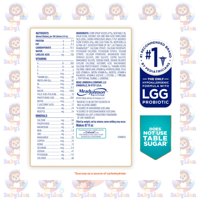 Enfamil Nutramigen Hypoallergenic Infant Formula - 357G Can - With Probiotic Lgg - Lactose-Free With Iron, Dha, And Ara For Milk Allergy Relief And Brain Development - Image 2