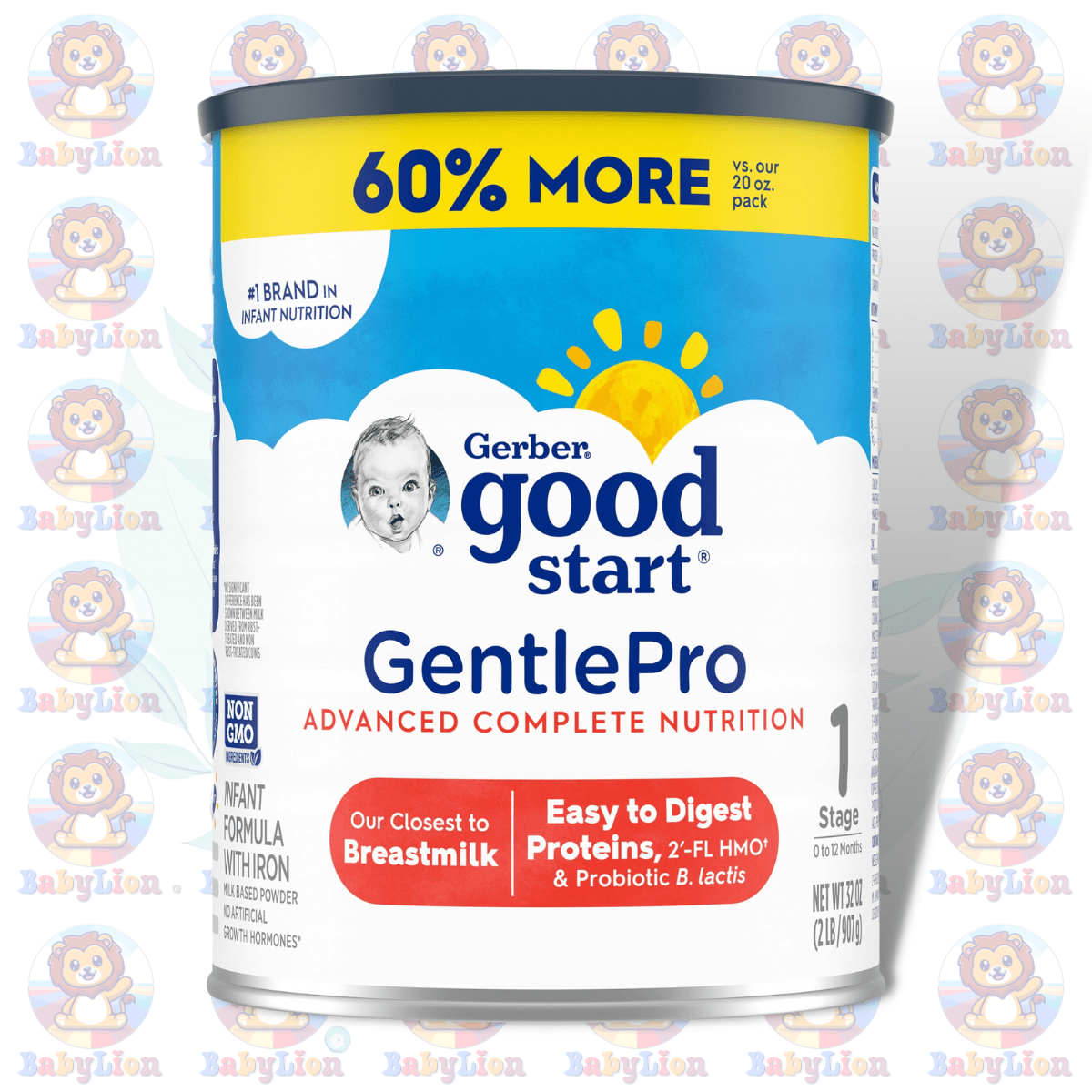 Gerber Good Start Gentlepro Stage 1 - 907G Image 01 Gerber Good Start Gentlepro Stage 1 - 907G Can - Advanced Complete Nutrition - For 0-12 Months - Image 1