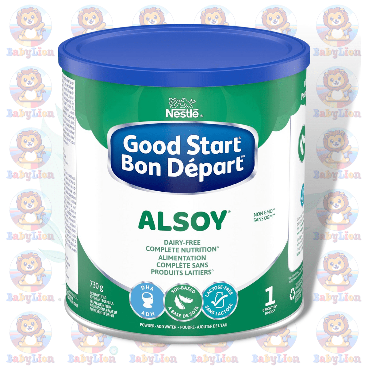 Nestlé Good Start Alsoy Soy-Based Baby Formula - 730G Image 01 Nestle Good Start Alsoy - 730G - Soy-Based Baby Formula - For Infants 0+ Months - With Dha For Brain &Amp;Amp; Eye Development - Image 1
