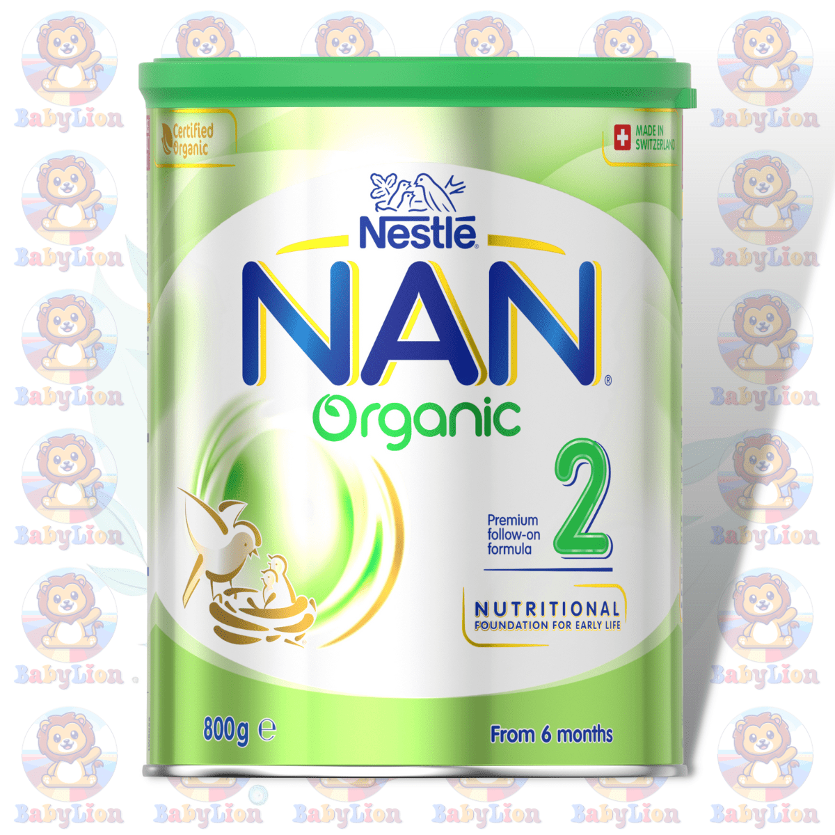 Nestlé Nan Organic 2 Premium Follow-On Formula - 800G Image 01 Nestle Nan Organic Stage 2 - 800G - Premium Follow-On Formula - Nutrition For Infants 6-12 Months - Image 1
