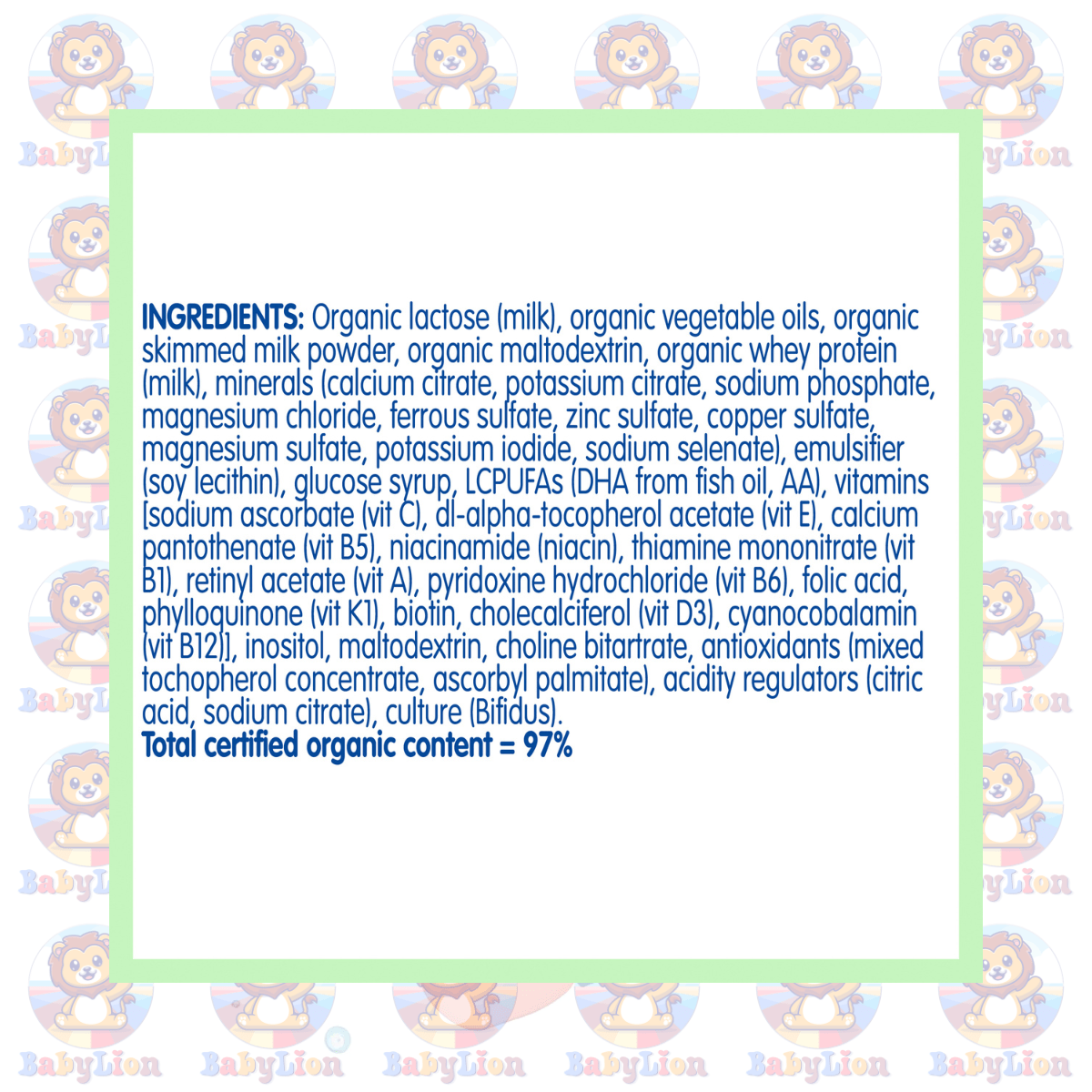 Nestlé Nan Organic 2 Premium Follow-On Formula - 800G Image 05 Nestle Nan Organic Stage 2 - 800G - Premium Follow-On Formula - Nutrition For Infants 6-12 Months - Image 5