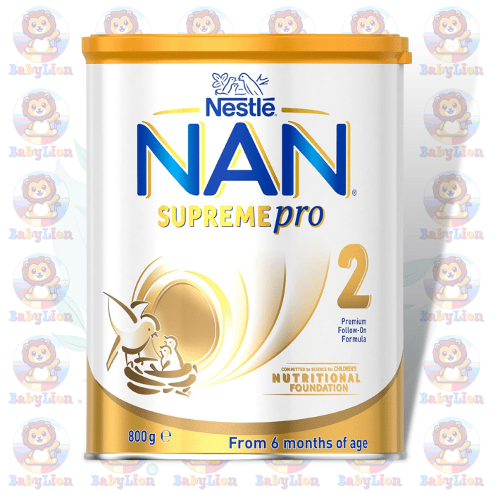 Nestle Nan Supremepro Stage 2 - 800G - Premium Follow-On Formula - Balanced Nutrition For Infants 6-12 Months - Image 1