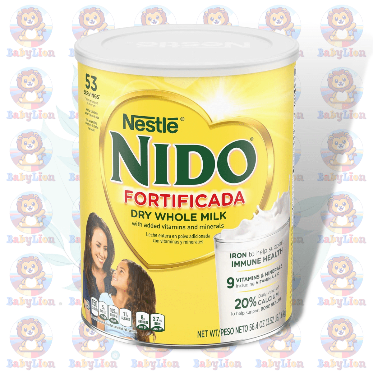 Nestle Nido Fortificada Dry Whole Milk Beverage - 1600G Image 01 Nestle Nido Fortificada - 1600G - Dry Whole Milk Beverage - Essential Vitamins &Amp;Amp; Minerals Enriched Nutritious Beverage For Ages 4+ - Image 1