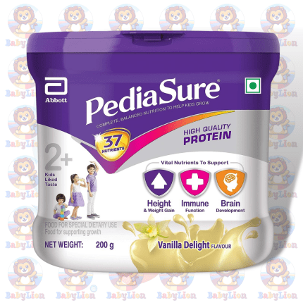 PediaSure Vanilla Delight Nutritional Drink - 200g Jar - with 37 Vital Nutrients - for Children's Growth & Immunity