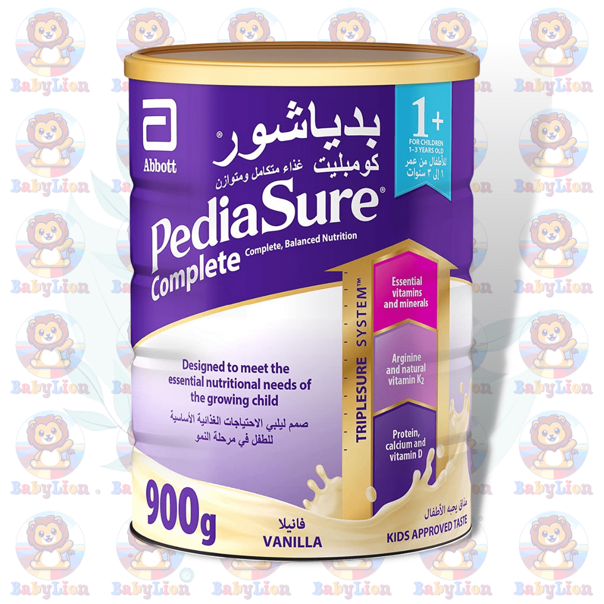 Pediasure Complete 1+ Vanilla Flavored Nutrition Powder Milk - 900G Image 01 Pediasure Complete 1+ Flavored Nutrition Powder Milk - 900G - With Protein, Calcium, Vitamin D - For Growth, Immunity Support - Image 1