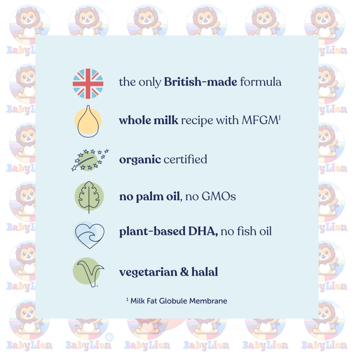 Kendamil Organic Stage 1 First Infant Formula - 800G Image 02 Kendamil Organic Stage 1 First Infant Formula - 800G - Organic Whole Milk - With Hmos, Dha - For Newborns &Amp; Infants - Image 2