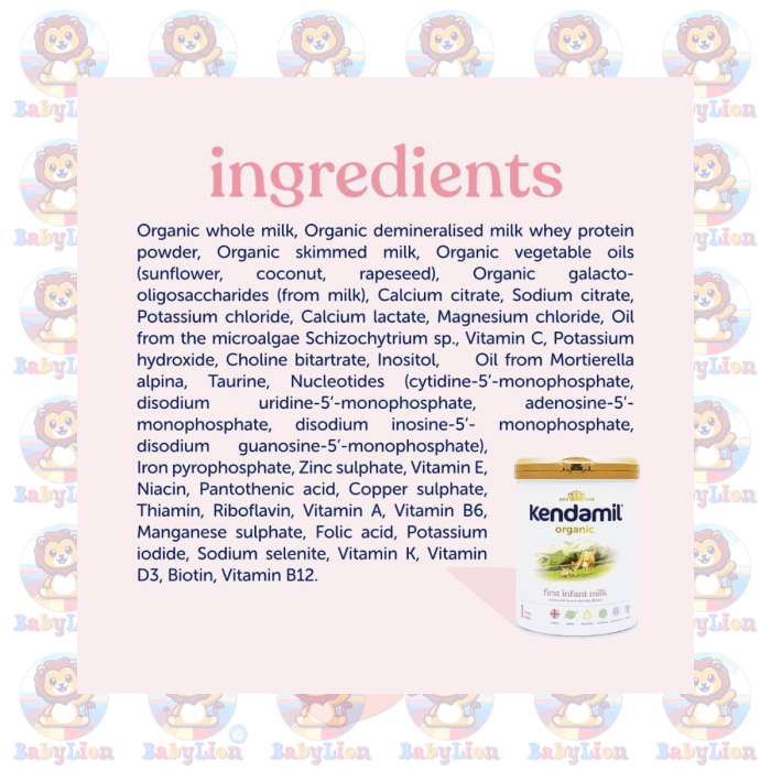 Kendamil Organic Stage 1 First Infant Formula - 800G - Organic Whole Milk - With Hmos, Dha - For Newborns &Amp; Infants - Image 3