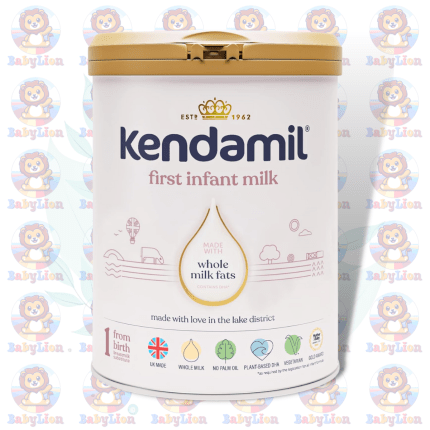 Kendamil Stage 1 First Infant Formula - 800g - UK Made Whole Milk Formula with Omega 3 DHA, Prebiotics