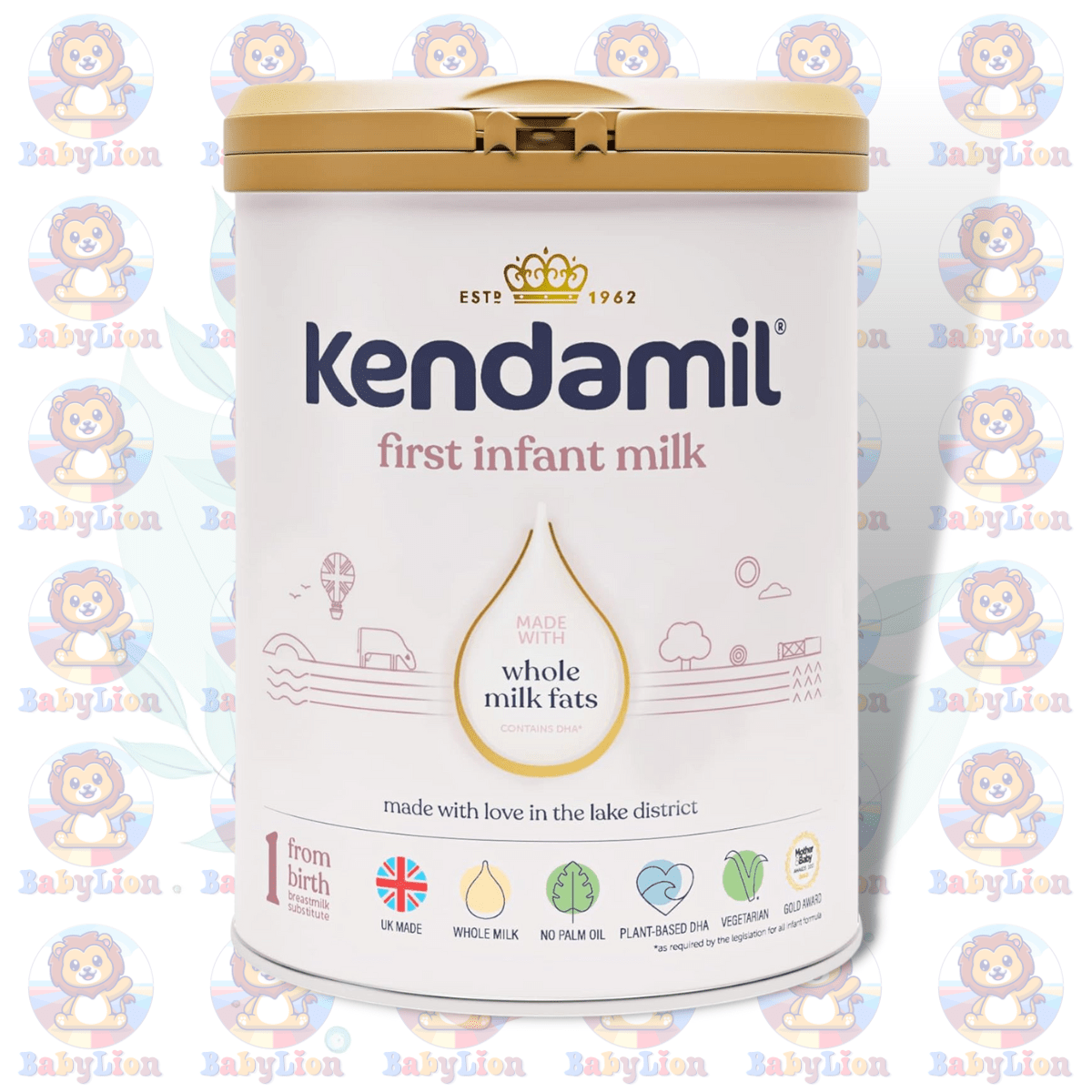 Kendamil Stage 1 First Infant Formula - 800G Image 01 Kendamil Stage 1 First Infant Formula - 800G - Uk Made Whole Milk Formula With Omega 3 Dha, Prebiotics - Image 1