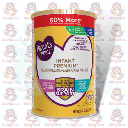 Parent's Choice Infant Premium Formula - 1020g Can - Non-GMO with Iron, DHA, 2'-FL HMO - for Development & Immune Support
