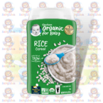 Gerber Organic Single-Grain Rice Cereal - 227g - with Iron, Vitamins C, E, B & Zinc - for Healthy Growth & Development