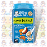 Gerber Powerblend Probiotic Oatmeal Lentil Carrot Apple Cereal - 227g - Supports Digestive Health & Learning Ability