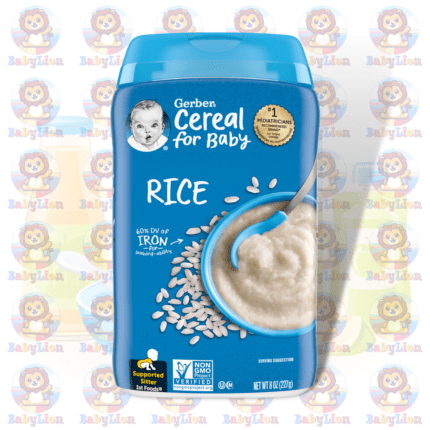 Gerber Single Grain Rice Cereal - 227g - with Iron, Vitamins C&E, Zinc - for Healthy Baby Development