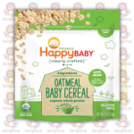 Happy Baby Organics Clearly Crafted Oatmeal Baby Cereal - 198g - with Vitamin C, Iron - Supports Brain Development