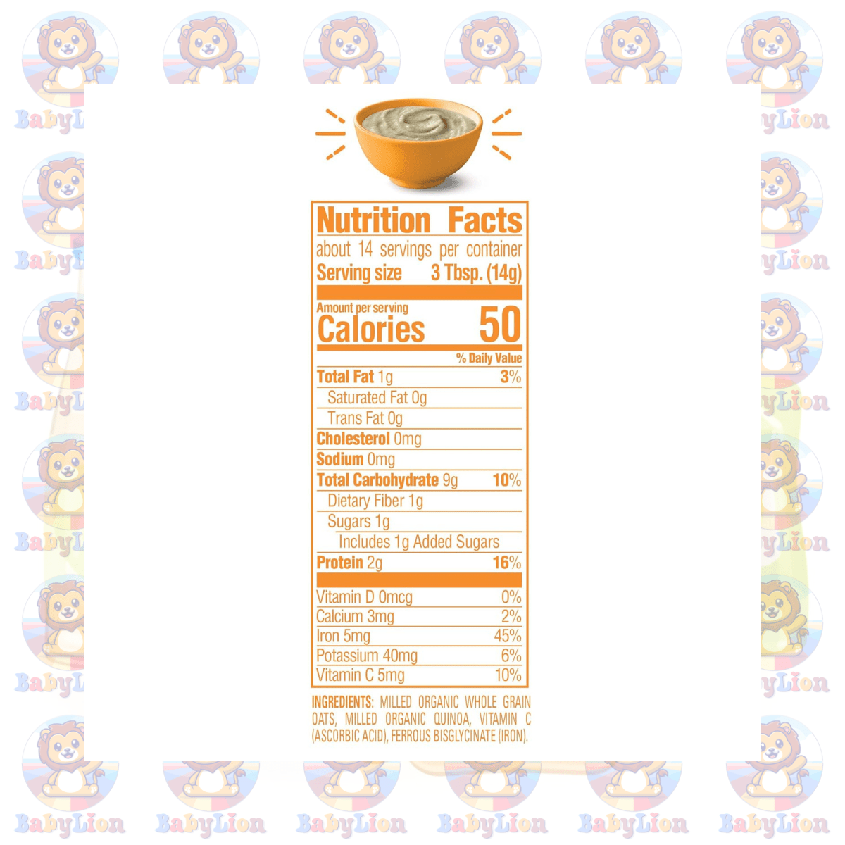Happy Baby Organics Clearly Crafted Oats &Amp; Quinoa Baby Cereal - 198G Image 03 Happy Baby Organics Clearly Crafted Oats &Amp; Quinoa Baby Cereal - 198G - With Organic Whole Grains - For Healthy Development - Image 3