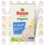 Holle Organic 4 Grain Whole Grain Cereal - 227g - with Oats, Spelt, Corn and Wheat - for Nutritional Child Growth