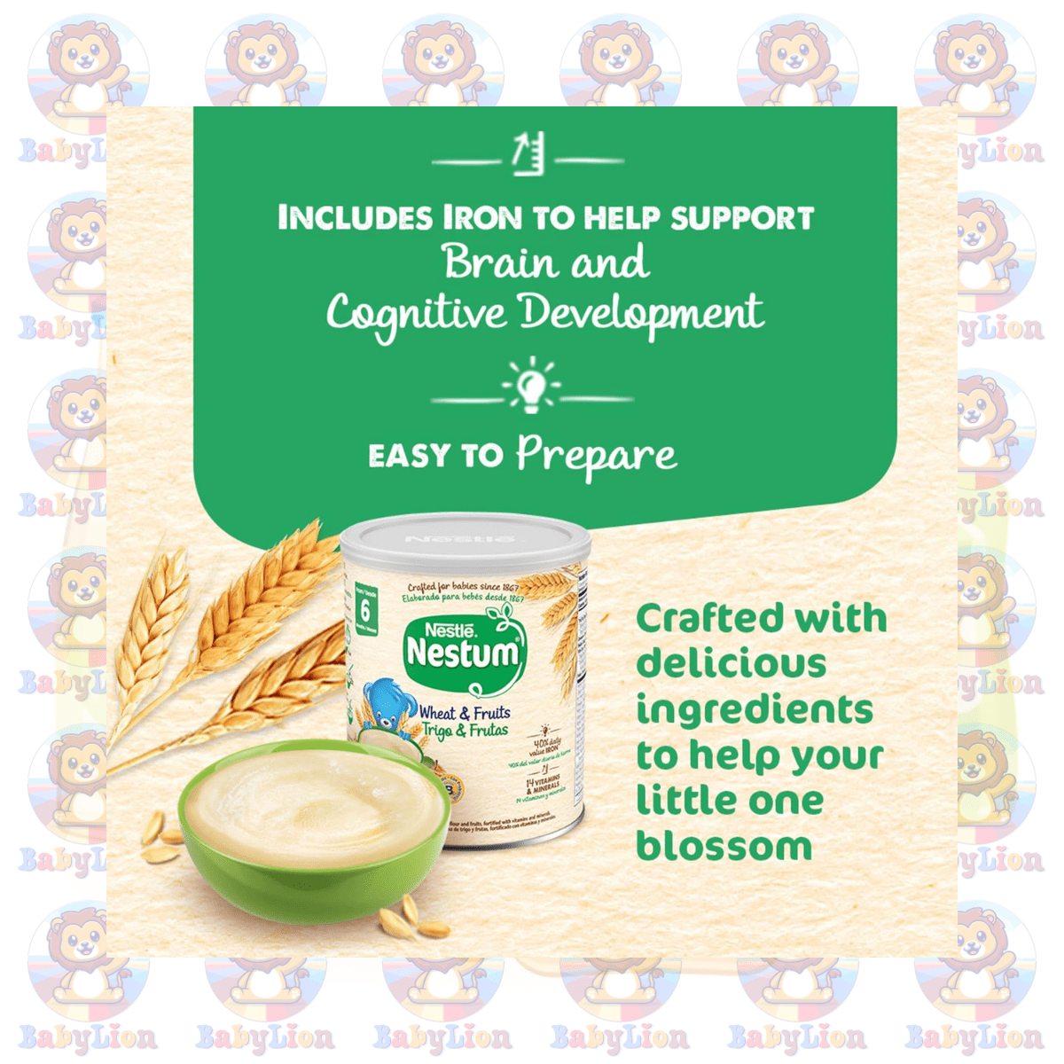 Nestle Nestum Oat, Rice &Amp; Prune Infant Cereal - 270G Image 05 Nestle Nestum Oat, Rice &Amp; Prune Infant Cereal - 270G - With Iron, Vitamins C &Amp; E, Zinc - Supports Digestive Health &Amp; Cognitive Development - Image 5