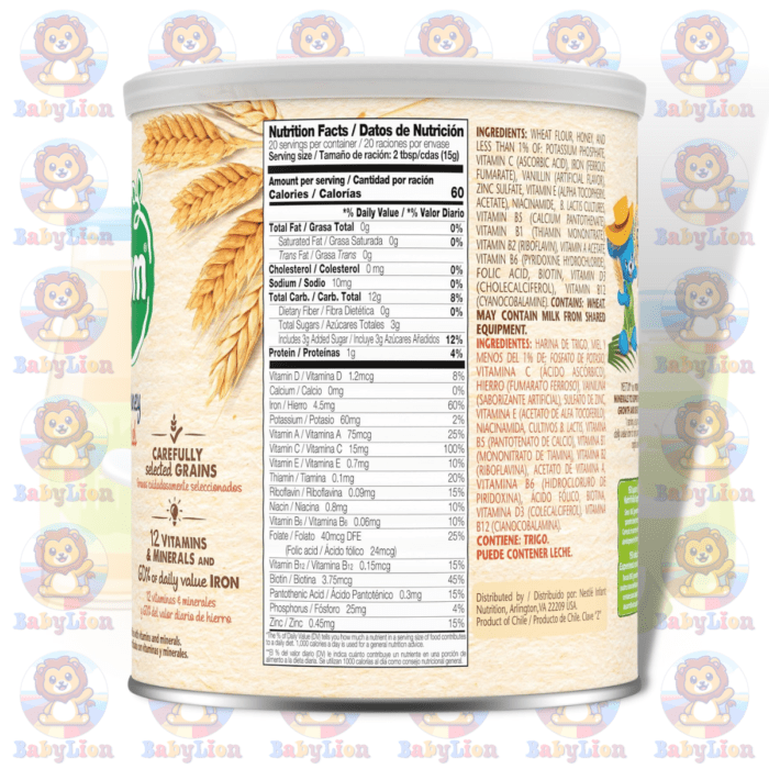 Nestle Nestum Wheat &Amp; Honey Instant Cereal - 300G - With Calcium, Iron, Vitamins - For Healthy Growth &Amp; Development - Image 2