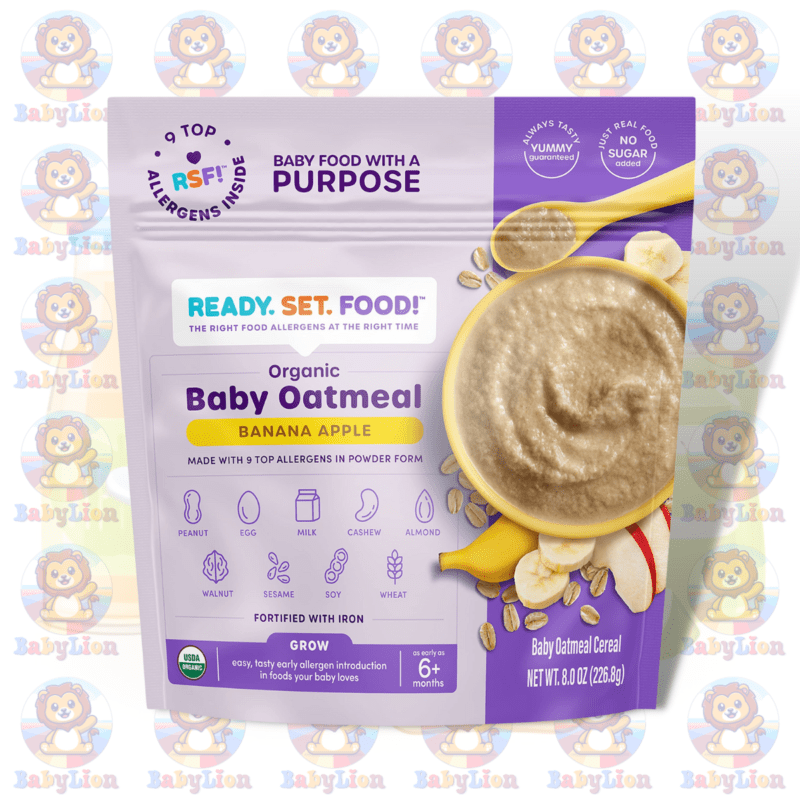 Home 102 Ready Set Food Organic Baby Oatmeal Banana Apple 226.8G Image 01