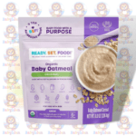 Ready, Set, Food! Organic Baby Oatmeal - Original - 226.8g - with Peanut, Egg, Milk, Nuts, Sesame, Soy, Wheat - Iron Fortified for Early Allergen Introduction