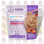 Ready, Set, Food! Organic Baby Oatmeal - Peanut Butter Strawberry Daniel Tiger - 226.8g - with Peanut, Egg, Milk, Nuts, Sesame, Soy, Wheat - Iron Fortified for Early Allergen Introduction
