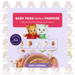 Ready, Set, Food! Organic Baby Oatmeal - Peanut Butter Strawberry Daniel Tiger - 226.8g - with Peanut, Egg, Milk, Nuts, Sesame, Soy, Wheat - Iron Fortified for Early Allergen Introduction - Image 4