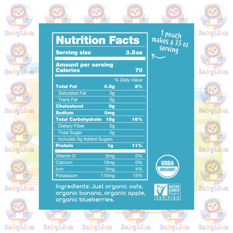 Home 79 Amara Organic Baby Food Stage 2 Oats Berries Baby Cereal 18G Image 02
