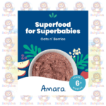 Amara Organic Baby Food - Stage 2 Oats & Berries Baby Cereal - 18g - For Healthy Baby Development - Image 3