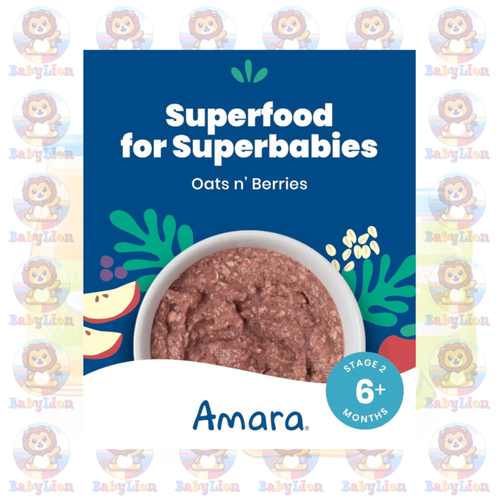 Amara Organic Baby Food - Stage 2 Oats &Amp; Berries Baby Cereal - 18G - For Healthy Baby Development - Image 3
