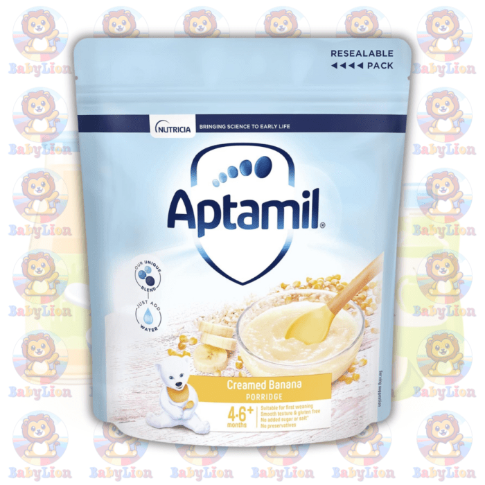 Aptamil Creamed Banana Porridge Baby Cereal - 125G - With Skimmed Milk &Amp;Amp; Banana Flakes - For Early Weaning &Amp;Amp; Smooth Texture - Image 1