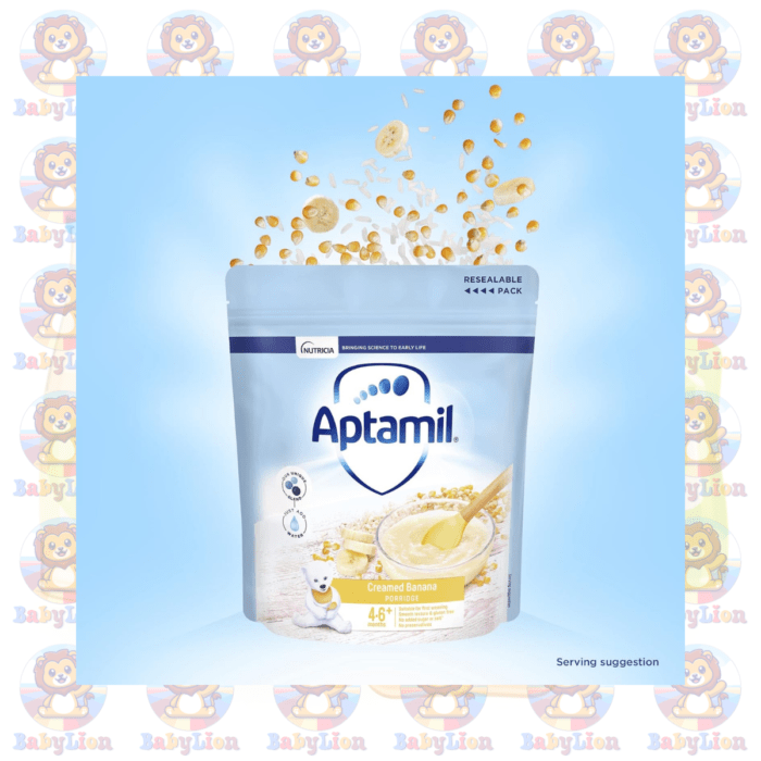 Aptamil Creamed Banana Porridge Baby Cereal - 125G - With Skimmed Milk &Amp; Banana Flakes - For Early Weaning &Amp; Smooth Texture - Image 2