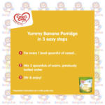 Cow & Gate Banana Porridge Baby Cereal - 125g - Gluten-Free - For Babies 4+ Months - Image 4