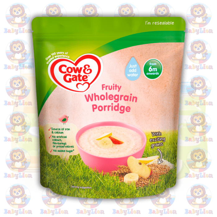 Cow &Amp;Amp; Gate Fruity Wholegrain Porridge - 125G - With Milk, Oats, Rye - For Baby Nutrition And Development - Image 1