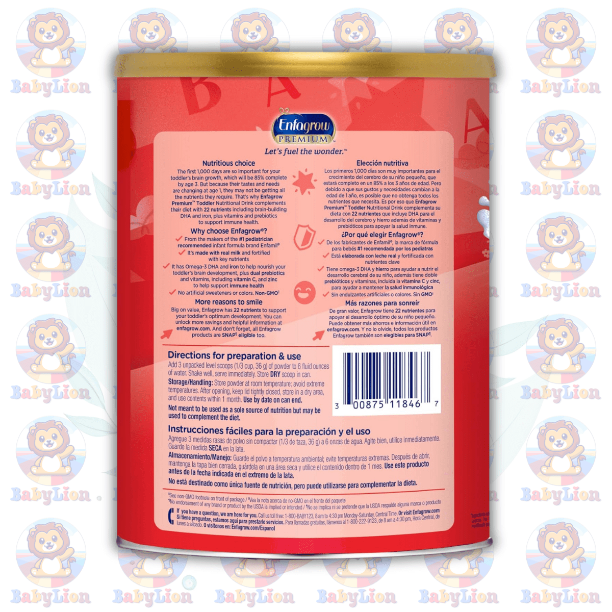 Enfagrow Premium Toddler Nutritional Drink - 1.04Kg Can Image 02 Enfagrow Premium Toddler Nutritional Drink - 1.04Kg Can - With Omega-3 Dha, Prebiotics - For Brain Growth &Amp; Immunity - Image 2