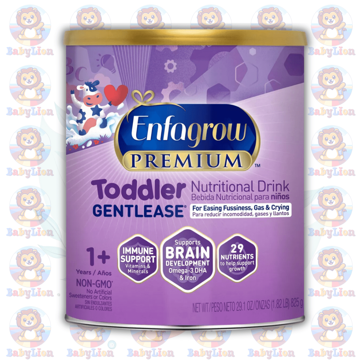 Enfagrow Premium Toddler Gentlease Formula - 825G Can Image 01 Enfagrow Premium Toddler Gentlease Formula - 825G Can - All In One For Fussiness, Gas, Crying Relief - Image 1