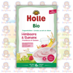 Holle Organic Goat Milk Porridge - With Raspberry & Banana - 200g - Easy Digestion & Nutrient-Rich for Infant 6 Months+